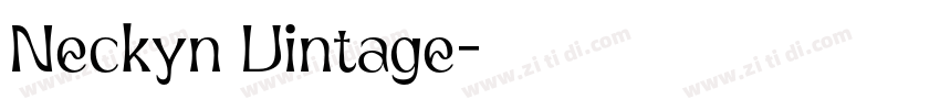 Neckyn Vintage字体转换
